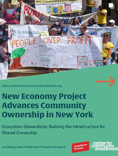 New Economy Project Advances Community Ownership in New York
